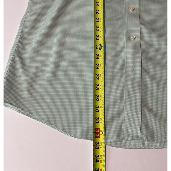 Brooks Brothers Regent Shirt Men's Size 16.5-6/7 Green White Check Long Sleeve - Picture 7 of 10